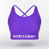 NUTRIYUMMY WOMEN'S SPORTS BRA PURPLE S