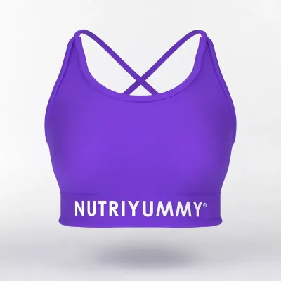 NUTRIYUMMY WOMEN'S SPORTS BRA PURPLE S