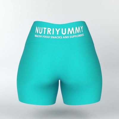 NUTRIYUMMY WOMEN’S HIGH-WAISTED SHORTS NUTRIYUMMY BLUE S NUTRIYUMMY WOMEN’S HIGH-WAISTED SHORTS NUTRIYUMMY BLUE S