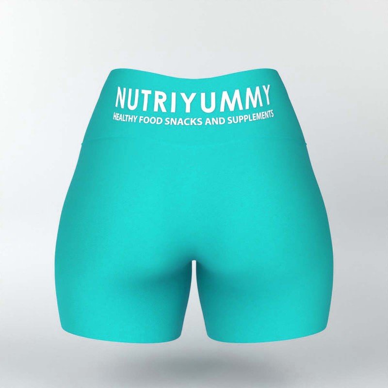 NUTRIYUMMY WOMEN’S HIGH-WAISTED SHORTS NUTRIYUMMY BLUE S NUTRIYUMMY WOMEN’S HIGH-WAISTED SHORTS NUTRIYUMMY BLUE S