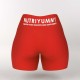 NUTRIYUMMY WOMEN’S HIGH-WAISTED SHORTS NUTRIYUMMY RED S