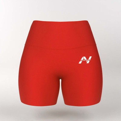 NUTRIYUMMY WOMEN’S HIGH-WAISTED SHORTS NUTRIYUMMY RED S