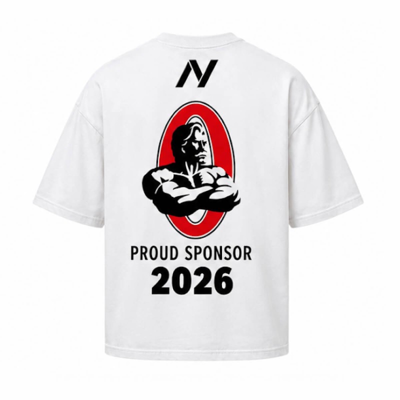 NUTRIYUMMY X MR. OLYMPIA T-SHIRT – WHITE EDITION M