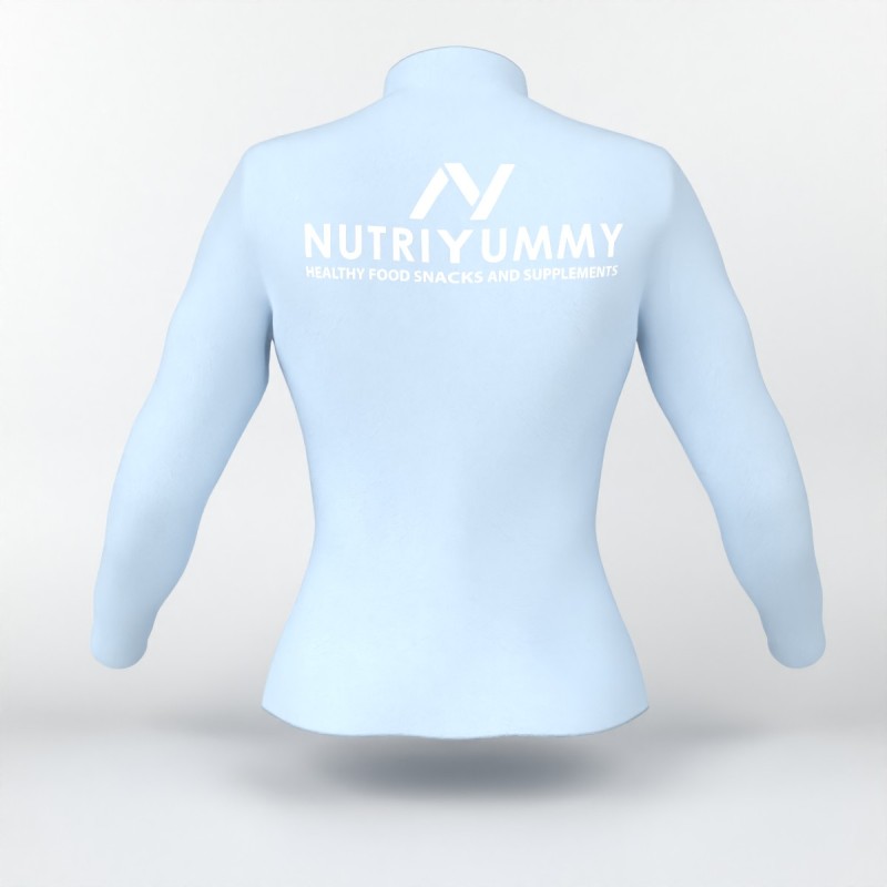 NUTRIYUMMY WOMEN'S SPORTS JACKET BABY BLUE S NUTRIYUMMY WOMEN'S SPORTS JACKET BABY BLUE S