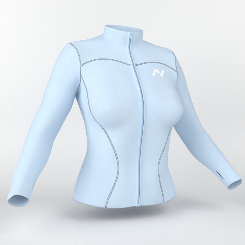 NUTRIYUMMY WOMEN'S SPORTS JACKET BABY BLUE S NUTRIYUMMY WOMEN'S SPORTS JACKET BABY BLUE S