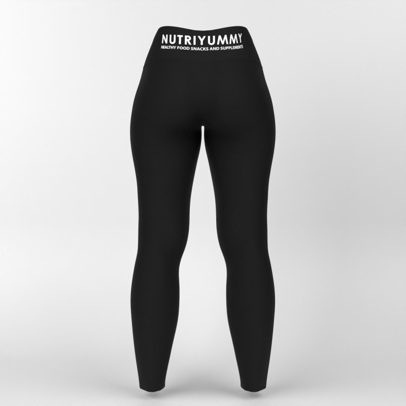 NUTRIYUMMY WOMEN’S HIGH-WAISTED LEGGINGS BLACK S NUTRIYUMMY WOMEN’S HIGH-WAISTED LEGGINGS BLACK S
