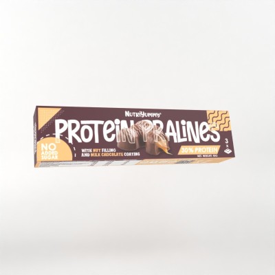 NUTRIYUMMY NO ADDED SUGAR PROTEIN PRALINES CHOCOLATE 50G NUTRIYUMMY NO ADDED SUGAR PROTEIN PRALINES CHOCOLATE 50G
