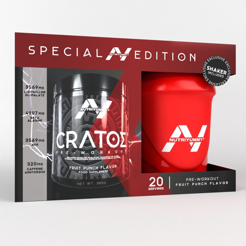 NUTRIYUMMY CRATOS PREWORKOUT POWDER FRUIT PUNCH 380G NUTRIYUMMY CRATOS PREWORKOUT POWDER FRUIT PUNCH 380G