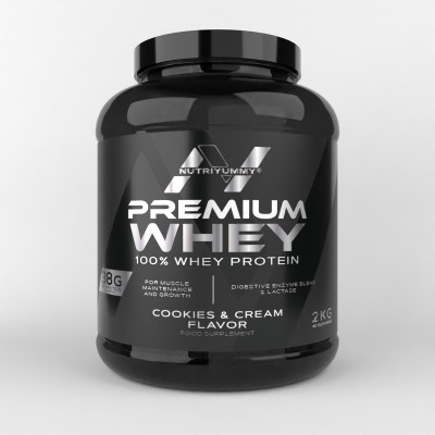 NUTRIYUMMY PREMIUM WHEY COOKIES & CREAM 2KG NUTRIYUMMY PREMIUM WHEY COOKIES & CREAM 2KG
