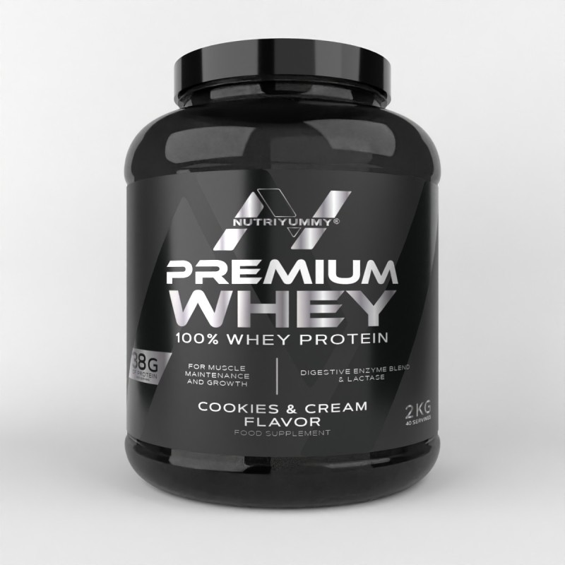 NUTRIYUMMY PREMIUM WHEY COOKIES & CREAM 2KG NUTRIYUMMY PREMIUM WHEY COOKIES & CREAM 2KG