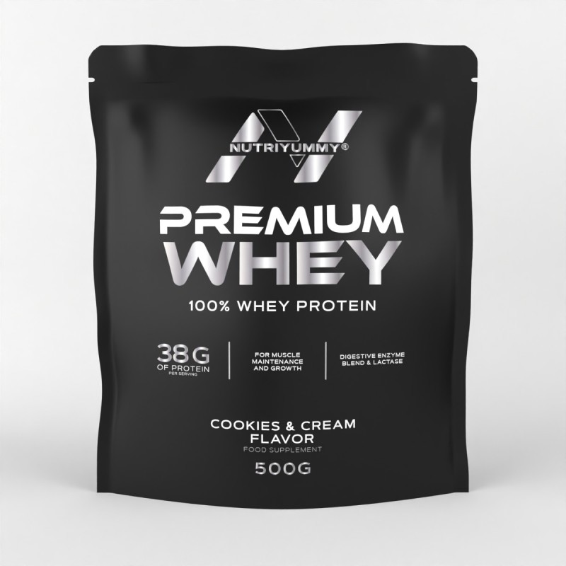 NUTRIYUMMY PREMIUM WHEY COOKIES & CREAM 500G NUTRIYUMMY PREMIUM WHEY COOKIES & CREAM 500G
