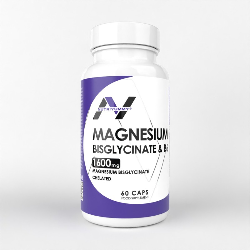 NUTRIYUMMY MAGNESIUM BISGLYCINATE & B6 60 CAPS NUTRIYUMMY MAGNESIUM BISGLYCINATE & B6 60 CAPS