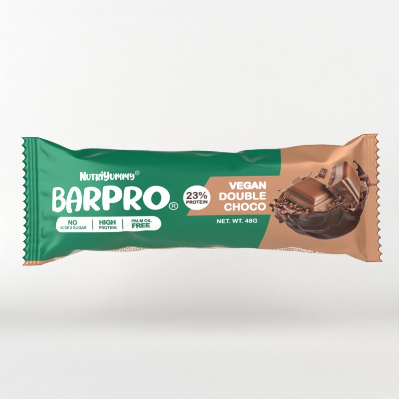 NUTRIYUMMY BARPRO VEGAN DOUBLE CHOCOLATE 48G x 12 pcs