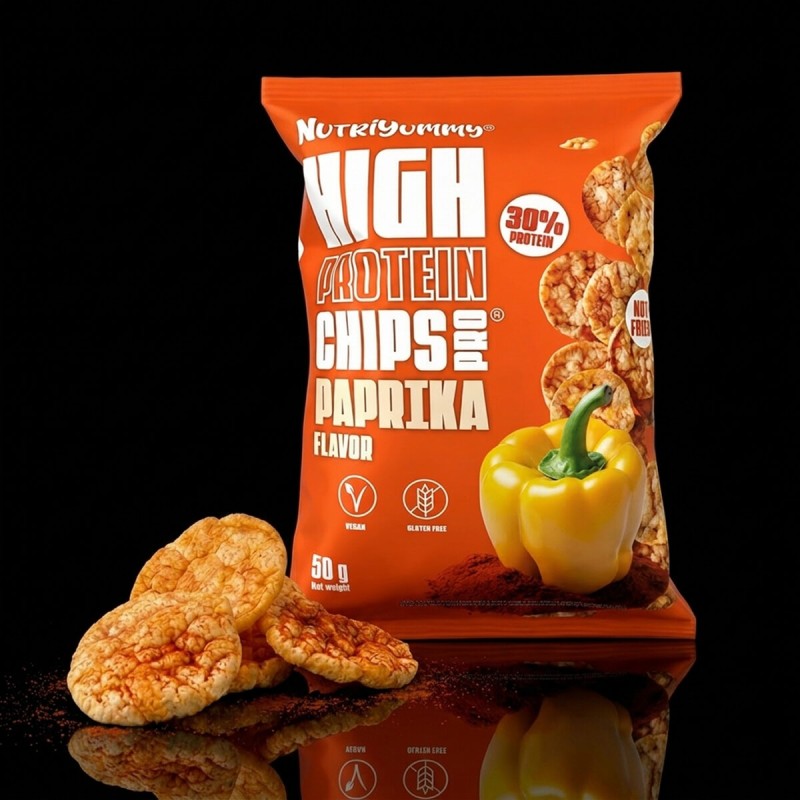 NUTRIYUMMY HIGH PROTEIN CHIPSPRO PAPRIKA 50G