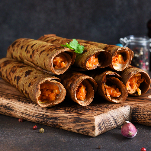 BBQ Protein Pancake Rolls