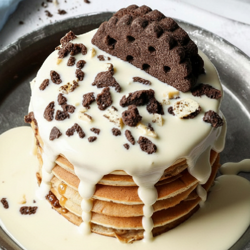 Fit Cookies & Cream Protein Pancakes